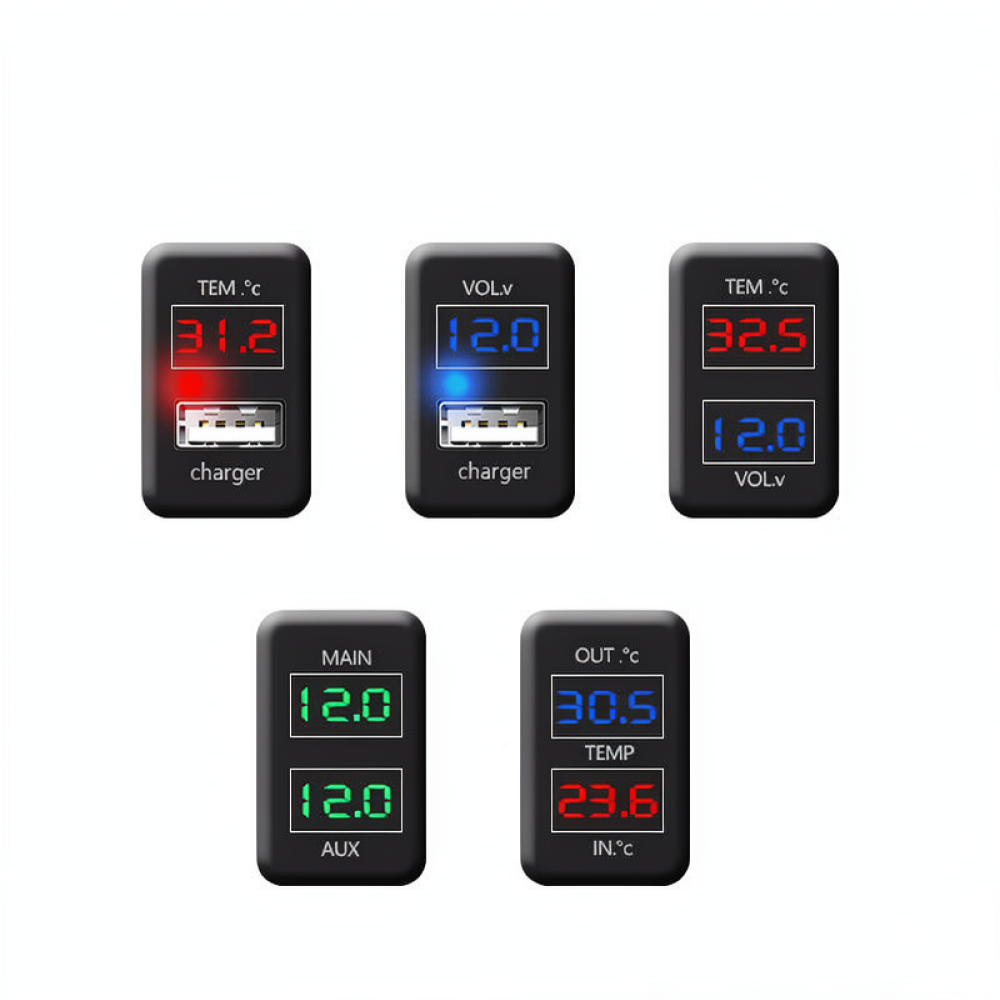 Power Supply Tester - شاحن USB سريع للسيارات لمركبات تويوتا