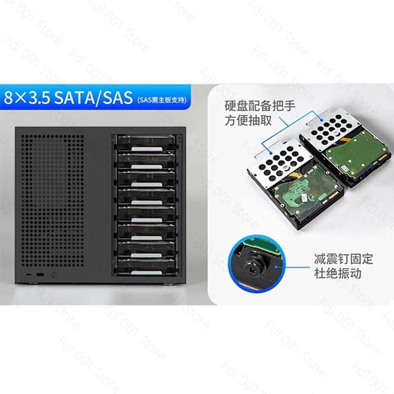Atx Power Supply - هيكل NAS من نوع Sagittarius بثمانية