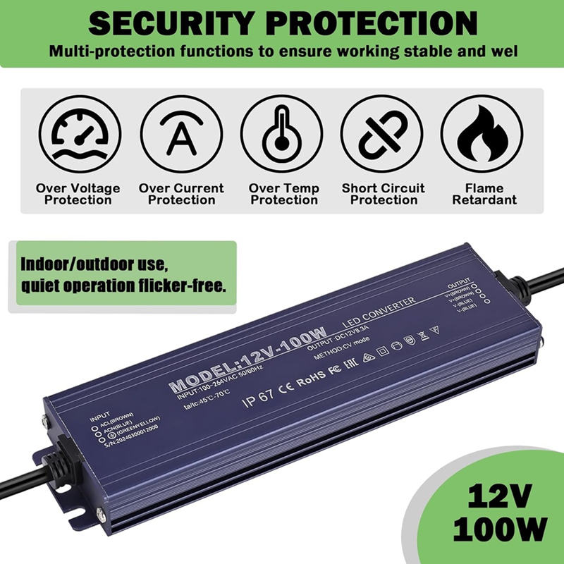 ● محول طاقة LED بجهد 12 فولت،  - مراجعة Power Supply 12V وسعره