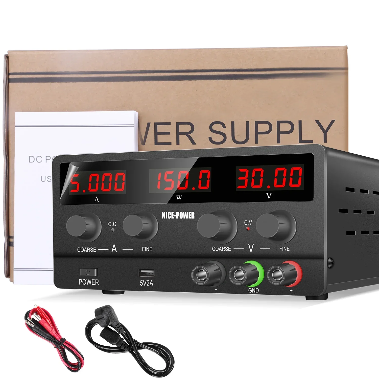 مزود طاقة تيار مستمر 30 فولت 5 - مراجعة Smps Power Supply وسعره