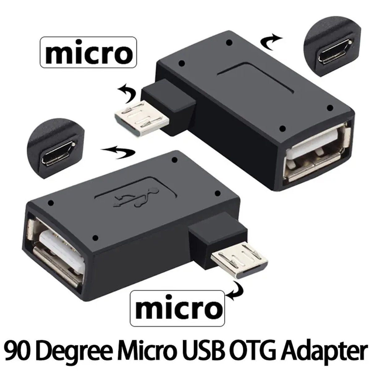 *X07A 10 محولات Micro USB OTG  - مراجعة Power Supply وسعره