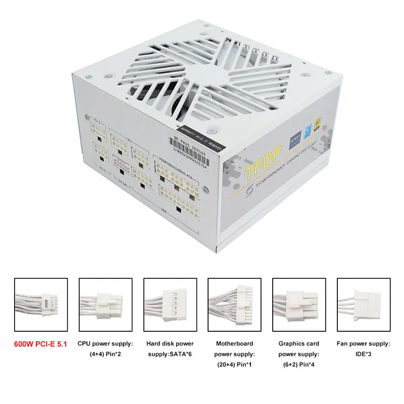 أبيض 750 واط 850 واط 1000 واط  - مراجعة Power Supply 750W وسعره