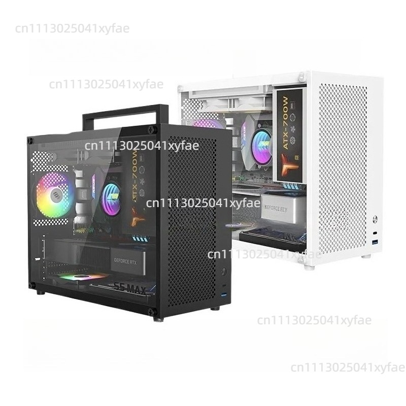 علبة كمبيوتر بيضاء S5MAX، هيكل - مراجعة Psu Computer وسعره